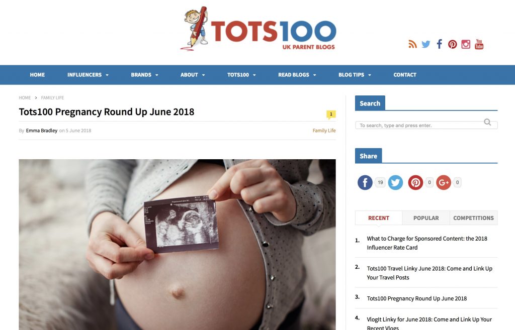 Pregnancy Diary Tots 100 Round up