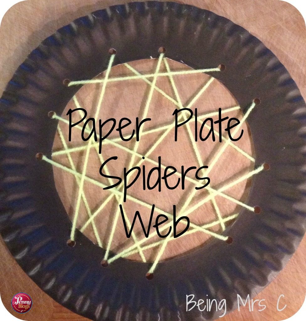 Halloween Crafts Paper Plate Spiders Web