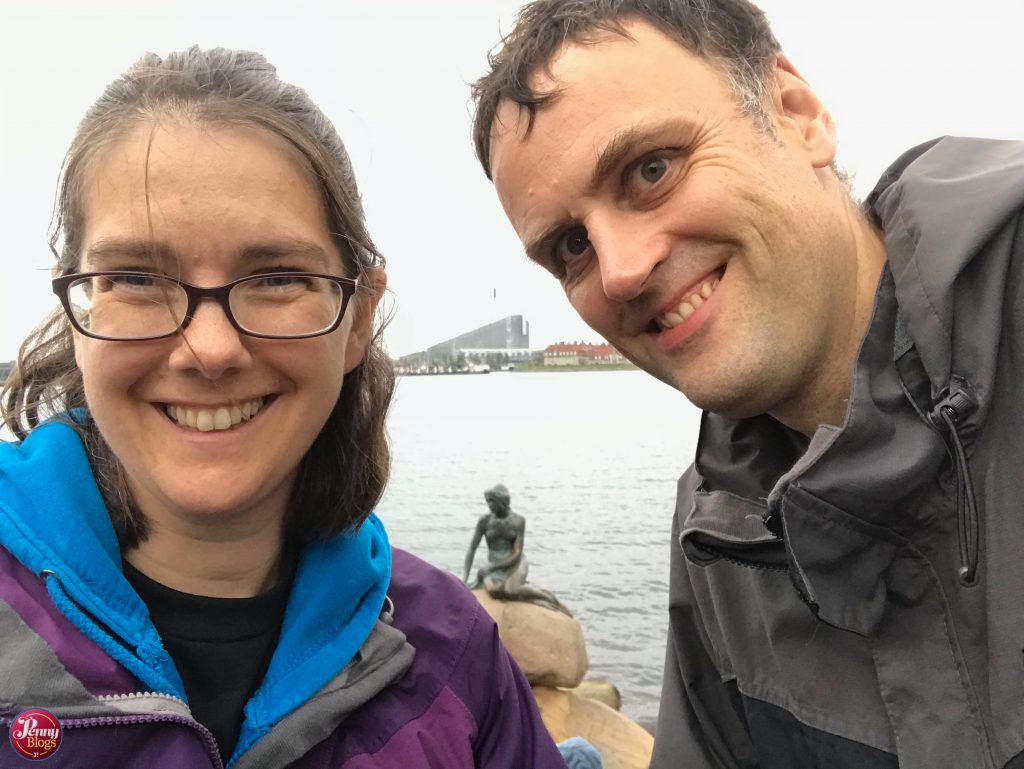 September - Bonn and Penny infront of the Little Mermaid in Copenhagen, Denmark