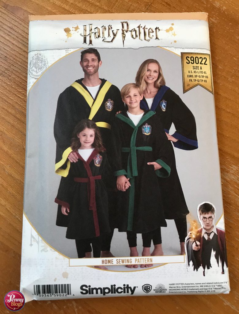 Penny's Corona Diary Harry Potter sewing pattern